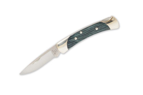 Buck Knives 055 Mini 110 Folding Hunter Drop Point Indigo Blue Pocket Knife "The 55"
