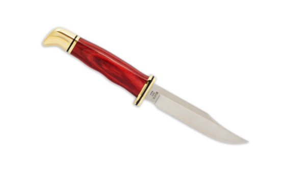 Buck Knives 102 Cherry Wood Dymondwood Fixed Blade Knife W/Sheath  0102CWSBP