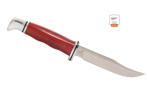 Buck Knives 102 Woodsman Red Micarta BOS S30V Fixed Blade Knife 102RDSSH