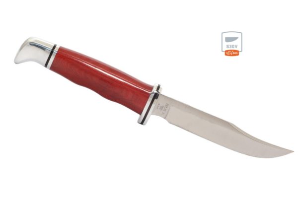 Buck Knives 102 Woodsman Red Micarta BOS S30V Fixed Blade Knife 102RDSSH
