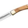 Buck Knives 110 Oak BOS 5160 Carbon Steel  Drop Point Folding Hunter Knife W/Sheath 110OKSSH1