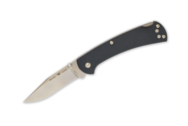 Buck Knives 112 Slim Pro Plus Black G-10 Red Micarta Liner BOS S35VN Ranger Folding Pocket Knife W/ Clip