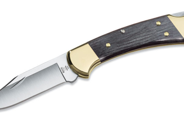 Buck Knives 112 Ranger Charcoal & 5160 BOS High Carbon Folding Knife W/Sheath 0112GYSSH