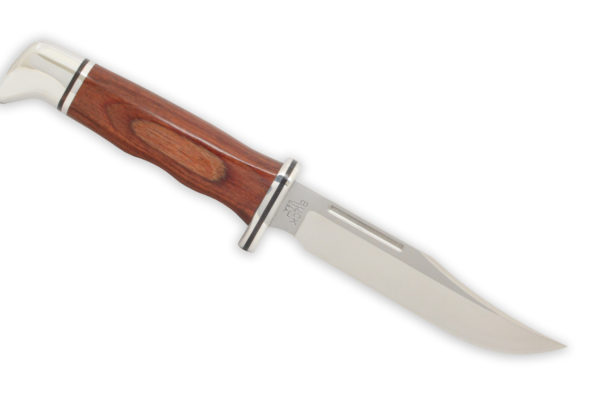 Buck Knives 117 Small Special Cocobolo Dymondwood BOS 5160 Carbon Steel Fixed Blade Knife W/ Sheath (Mini 119)