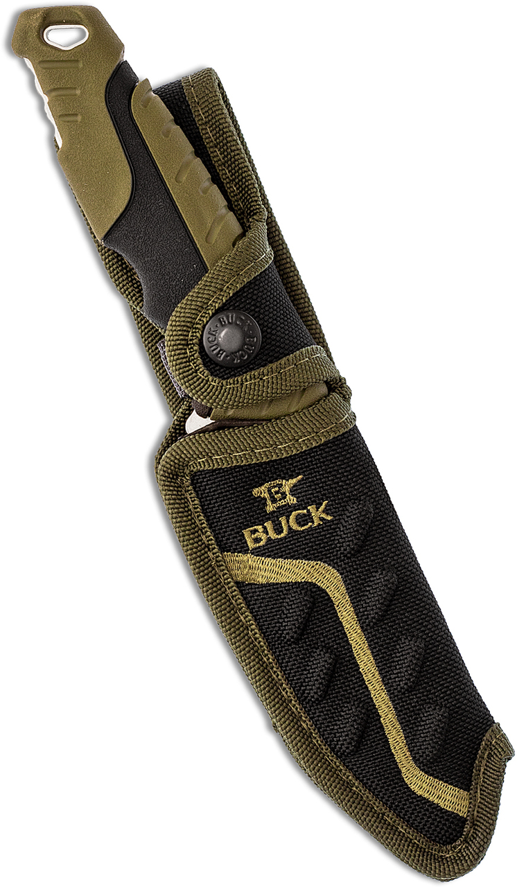 Buck Pursuit Fixed-Blade Knife with Gut-Hook