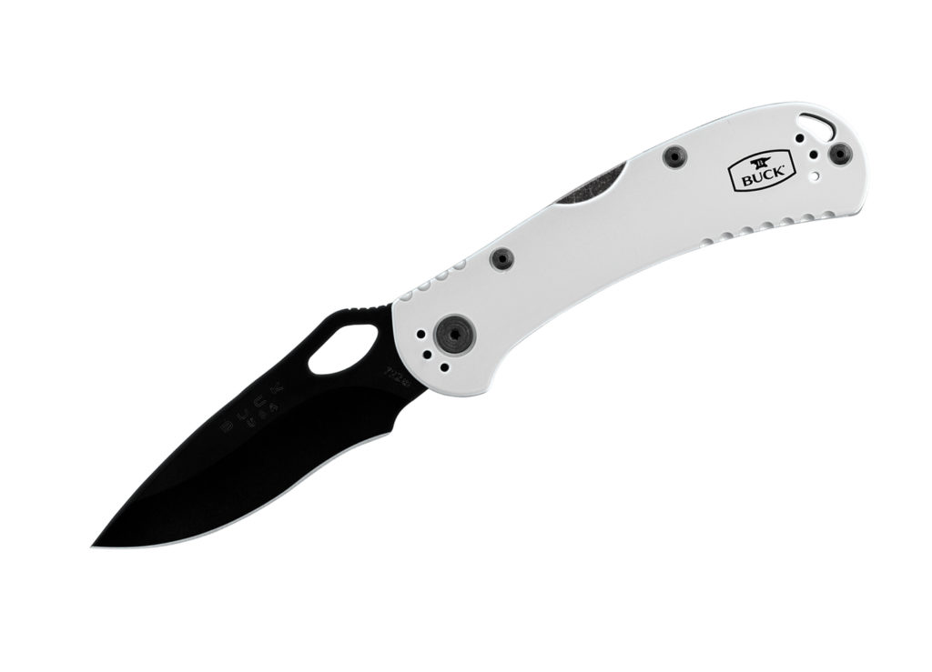 Buck Knives 722 Spitfire Black & White Cerakote BOS S30V Folding Pocket