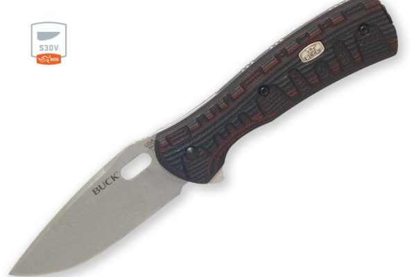 Buck Knives 847 Vantage Force Pro BOS S30V  Black/Red G-10 Folding Knife