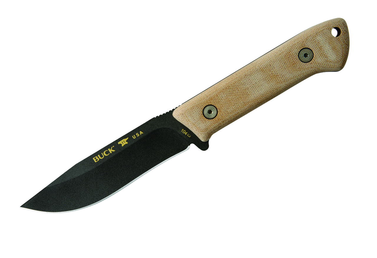 Buck Knives 104 Compadre Camp Knife Cerakote 5160 Carbon Steel W/Sheath ...