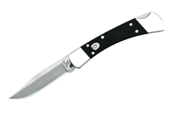 Buck Knives 110 Auto Elite Automatic Opening Folding Hunter W/Sheath Black G10 S30V 110BRSA