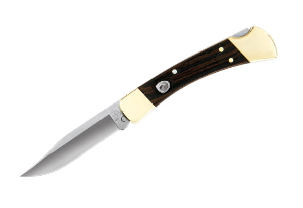 Buck Knives 110 Automatic Opening Genuine Ebony Folding Hunter W/Sheath 110BRSA