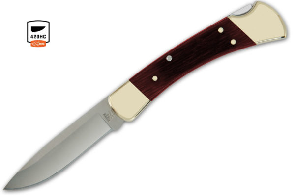 Buck Knives 110 Rosewood Drop Point Folding Hunter Knife W/Sheath 110RWSSH