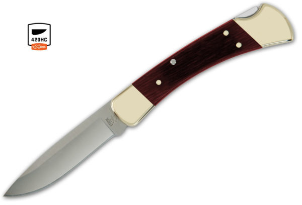Buck Knives 110 Rosewood Drop Point Folding Hunter Knife W/Sheath 110RWSSH