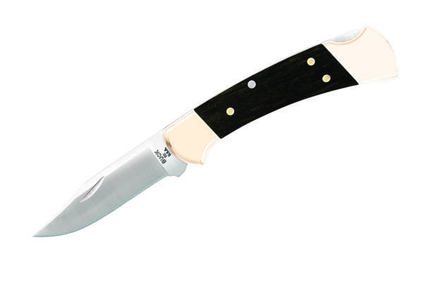 Buck Knives 112 Ranger Genuine Ebony Wood Folding Hunter W/Sheath  112Brs