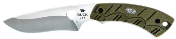 Buck Knives 537 Open Season Skinner BOS S35VN OD Micarta Fixed Blade Knife