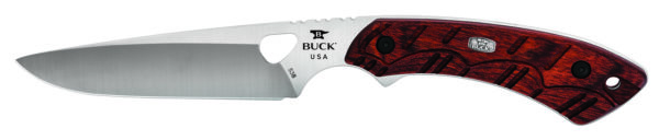 Buck Knives 538 Open Season Small Game Red Wood Fixed Blade Knife 538RWS