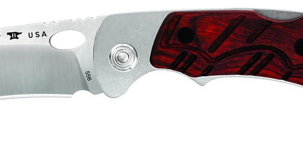 Buck Knives 556 Open Season Folding Skinner Red Wood Knife 556RWS