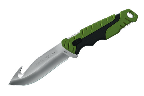 Buck Knives 657 Pursuit Large Fix Blade Gut Hook Knife W/ Sheath 0657GRS