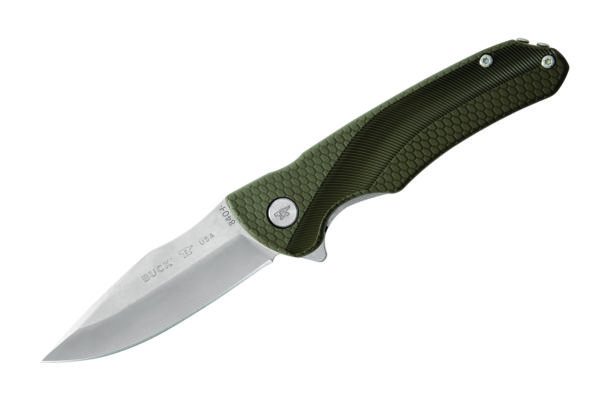 Buck Knives 840 Sprint Select Ball Bearing Flipper Green Pocket Knife W/ Clip