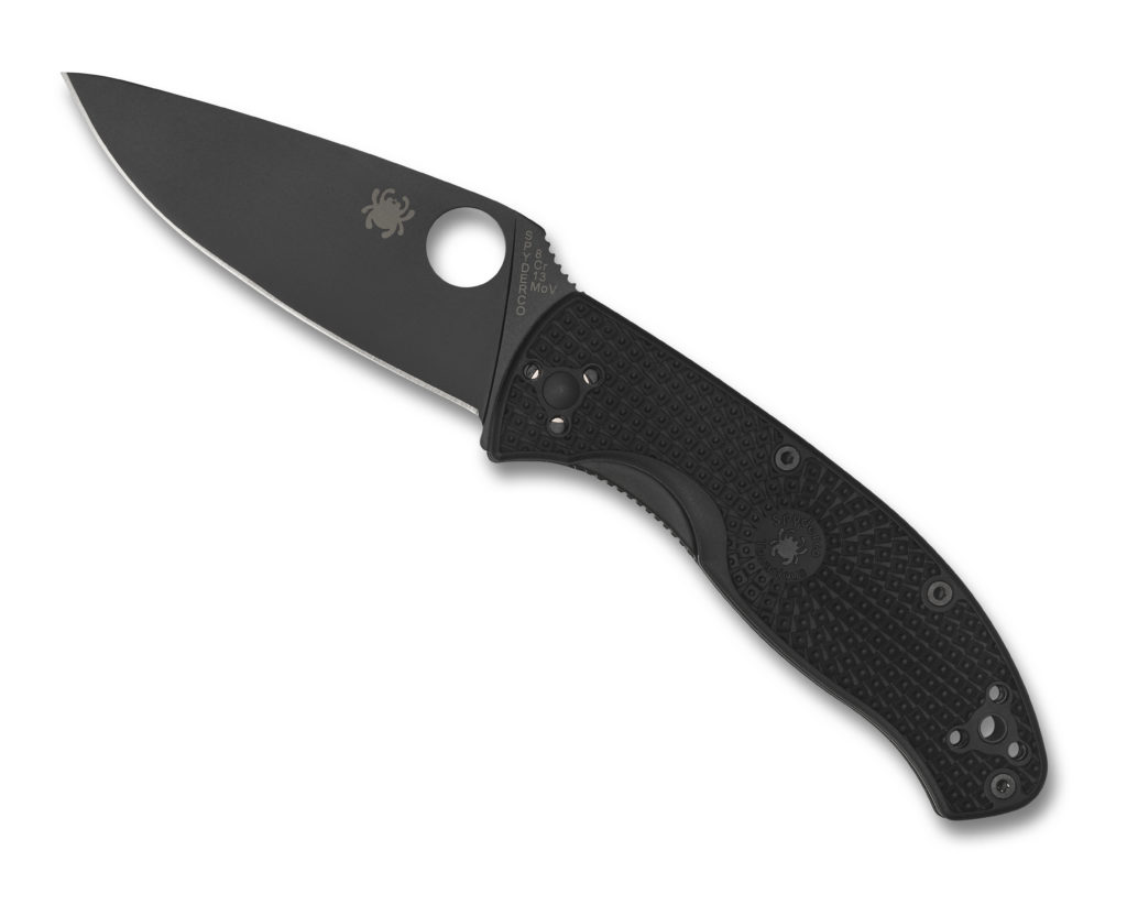 Spyderco Lightweight Tenacious Folding Knife 3.39″ Black Oxide Plain