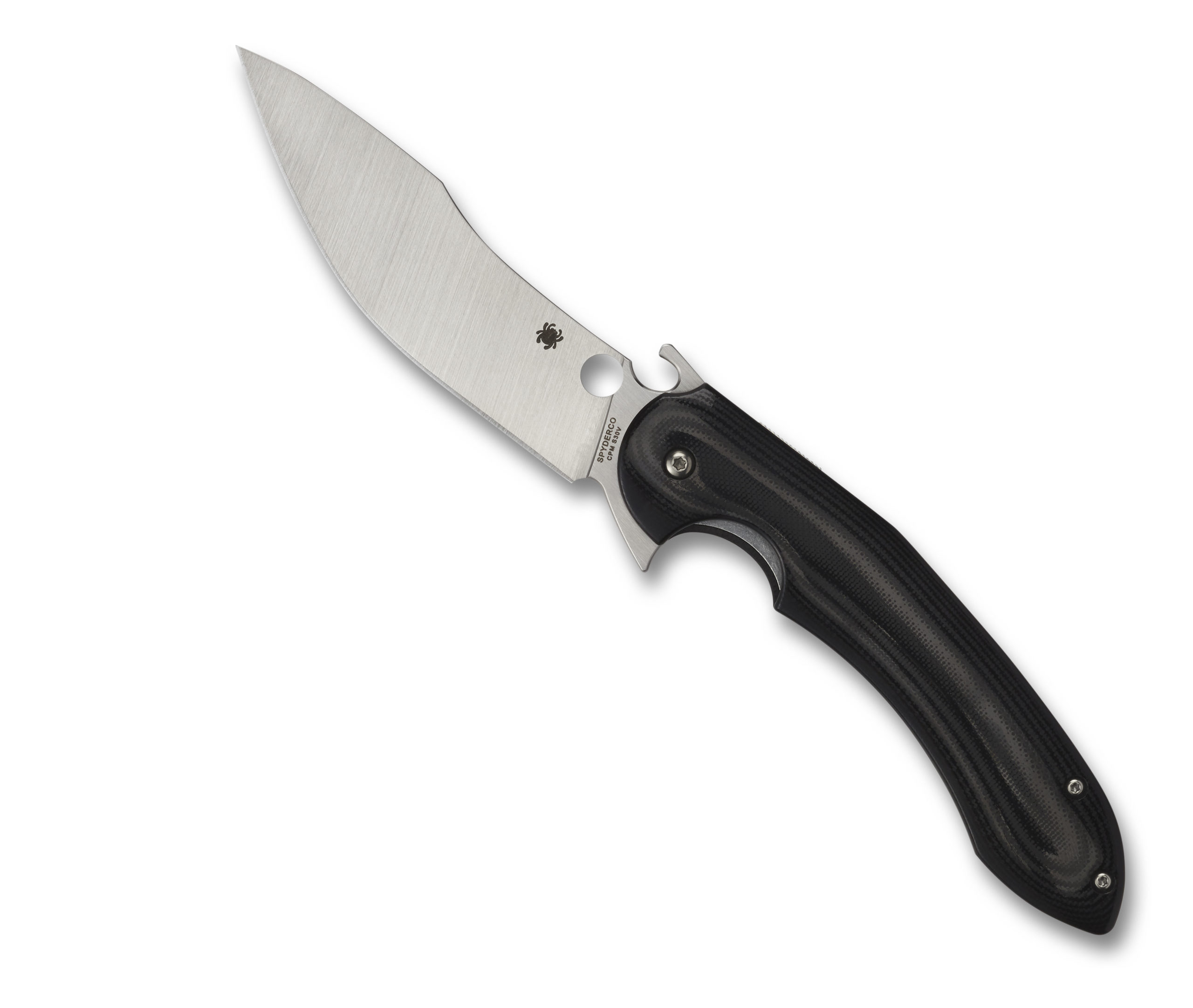 Spyderco Javier Vogt Tropen Flipper Knife 4.02″ S30V Satin Plain Blade ...