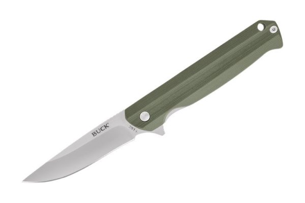 Buck Knives 251 Langford Green G-10 Flipper folding Knife W/ Clip 0251GRS - Image 5