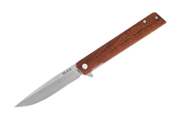 Buck Knives 256 Decatur Wood Flipper Folding Knife W/ Clip 0256BRS - Image 6