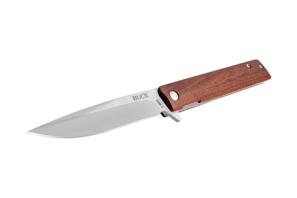 Buck Knives 256 Decatur Wood Flipper Folding Knife W/ Clip 0256BRS - Image 9