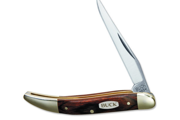 Buck Knives 385 Toothpick Wood Handle Folding Pocket Knife 385BRS