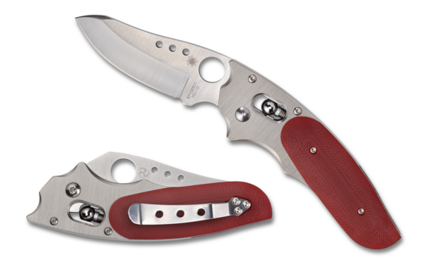 Spyderco Viele Phoenix Red Sprint Run, 3.05" Satin VG-10 Blade, Red G-10 Handle C114GPRD - Image 6