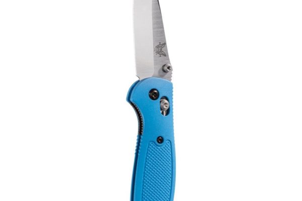 Benchmade 556-BLU-S30V AXIS Mini Griptilian - 2.91" Drop Point CPM-S30V Blade - Blue GFN Handle