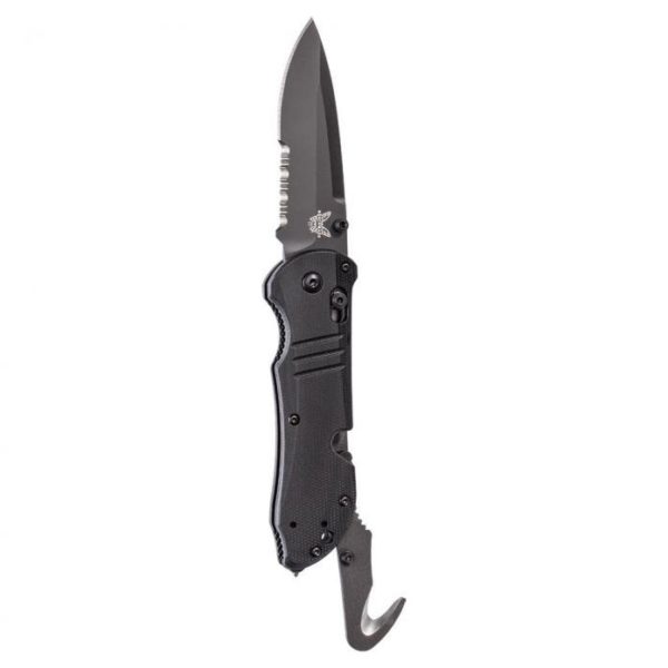 Benchmade 9170SBK Triage AXIS Lock Automatic Knife 3.58" Black Serrated - Image 2