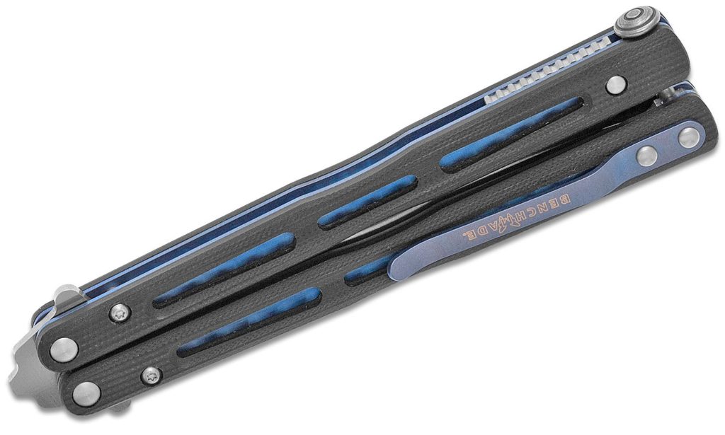 Benchmade 51 Morpho Balisong Butterfly Knife 4.25″ Satin D2 Plain Blade