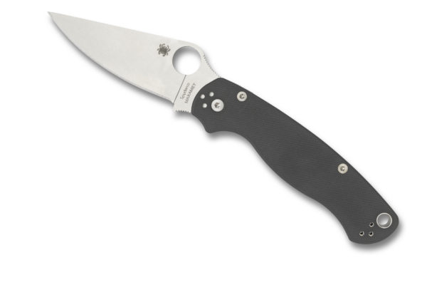 Spyderco Paramilitary 2 Folding Knife 3.47" Maxamet Satin Blade, Dark Gray G10 Handles W/Clip