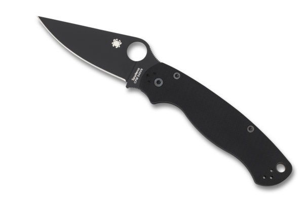 Spyderco Para 2 Folding Knife 3-7/16" S45VN Black Blade, Black G10 Handles W/ Clip