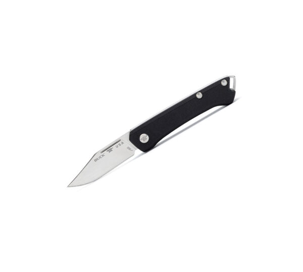 Buck Knives 250 Saunter Slip Joint Folding Knife, Drop Point 154CM Blade, OD Green Micarta Handle  (Out of Production) - Image 2