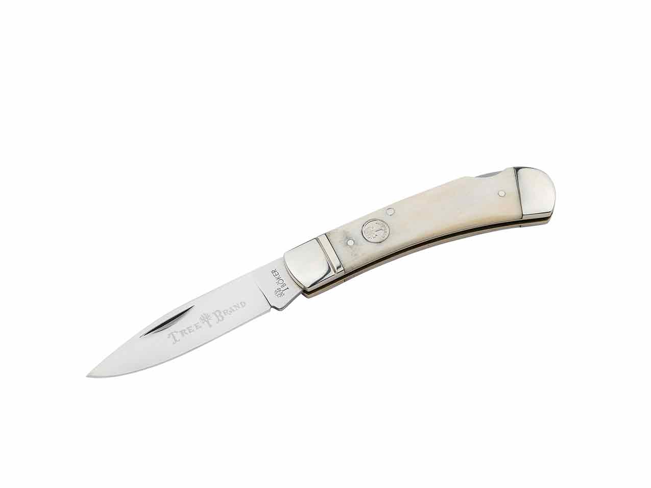 Boker Manufaktur Traditional Series 2.0 Gentleman's Lockback Pocket Knife,  White Smooth Bone Scales, 2.95″ D2 Blade(s)