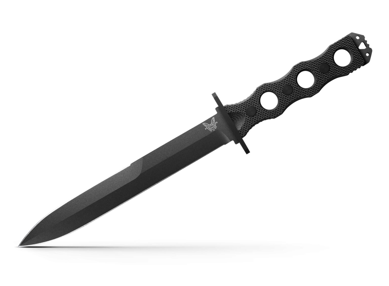 Benchmade 185BK SCOP Fixed Blade Knife, Black G10 Handles, 7.1″ CPM3V