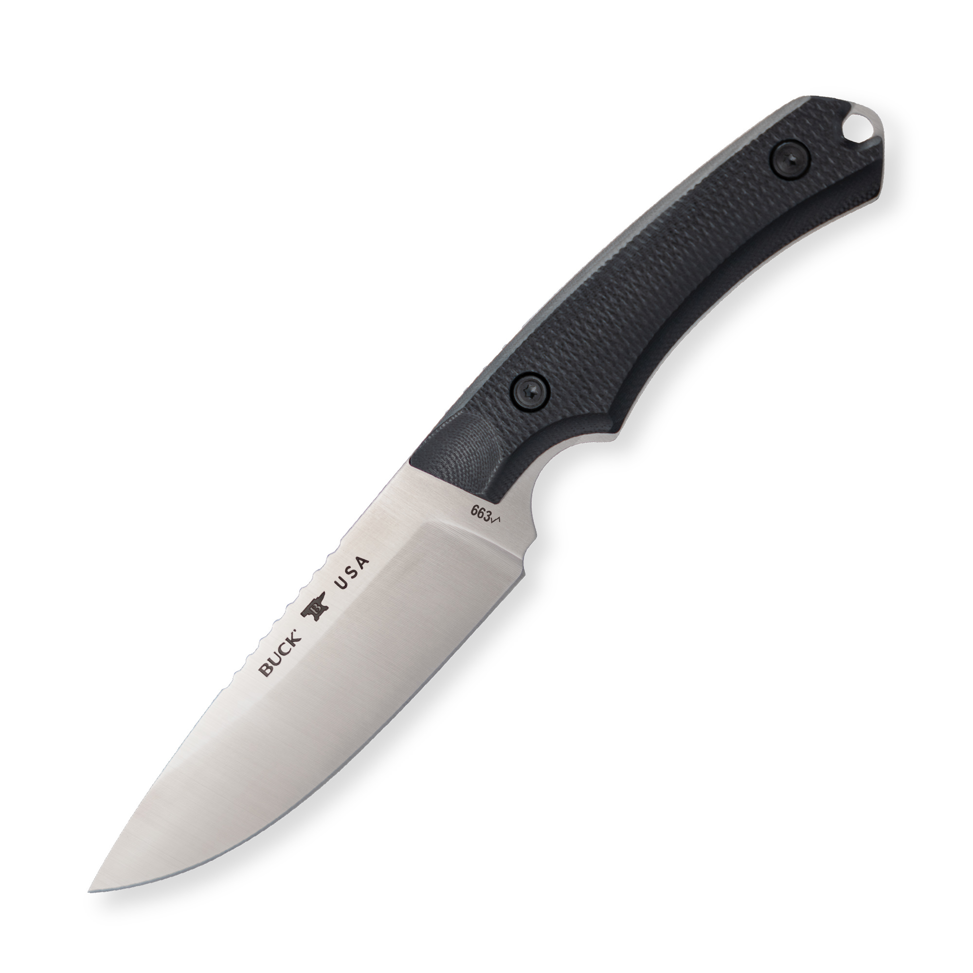 Buck Knives 663 Alpha Guide Elite, Black G-10 Handle, 4.375" Drop Point MagnaCut Fixed Blade Knife W/ Sheath - Image 5