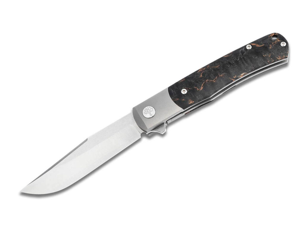 Boker Solingen TRPPR Flipper Folding Knife, 3.19″ MagnaCut Blade, Curly ...