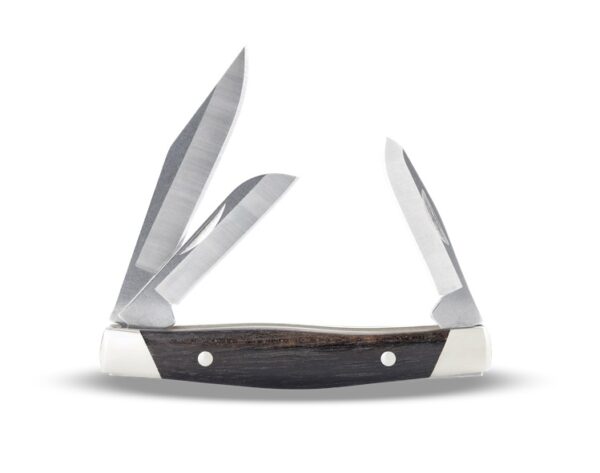 Buck Knives 303BRS2 Cadet Folding Pocket Knife, 3.25" 420HC Blade(s), Ebony Wood Handles W/ Nickle Silver Bolsters - Image 2