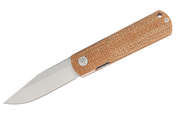 Boker Solingen BRLW Flipper Frame Lock Barlow Folding Knife, 2.56" CPM-MagnaCut Clip Point Blade, Textured Jute Micarta Handles W/ Clip (Limited Edition)