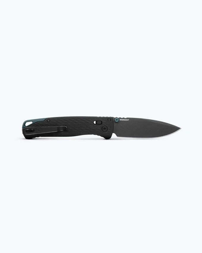 Benchmade 534BK Bugout Vapyr Folding Knife, 3.24" MagnaCut Black Cerakote Drop Point Blade, Black Machined Aluminum Handles W/ Clip - Image 4