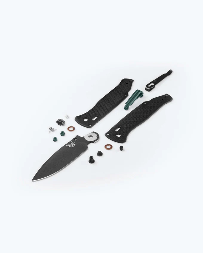 Benchmade 534BK Bugout Vapyr Folding Knife, 3.24" MagnaCut Black Cerakote Drop Point Blade, Black Machined Aluminum Handles W/ Clip - Image 5