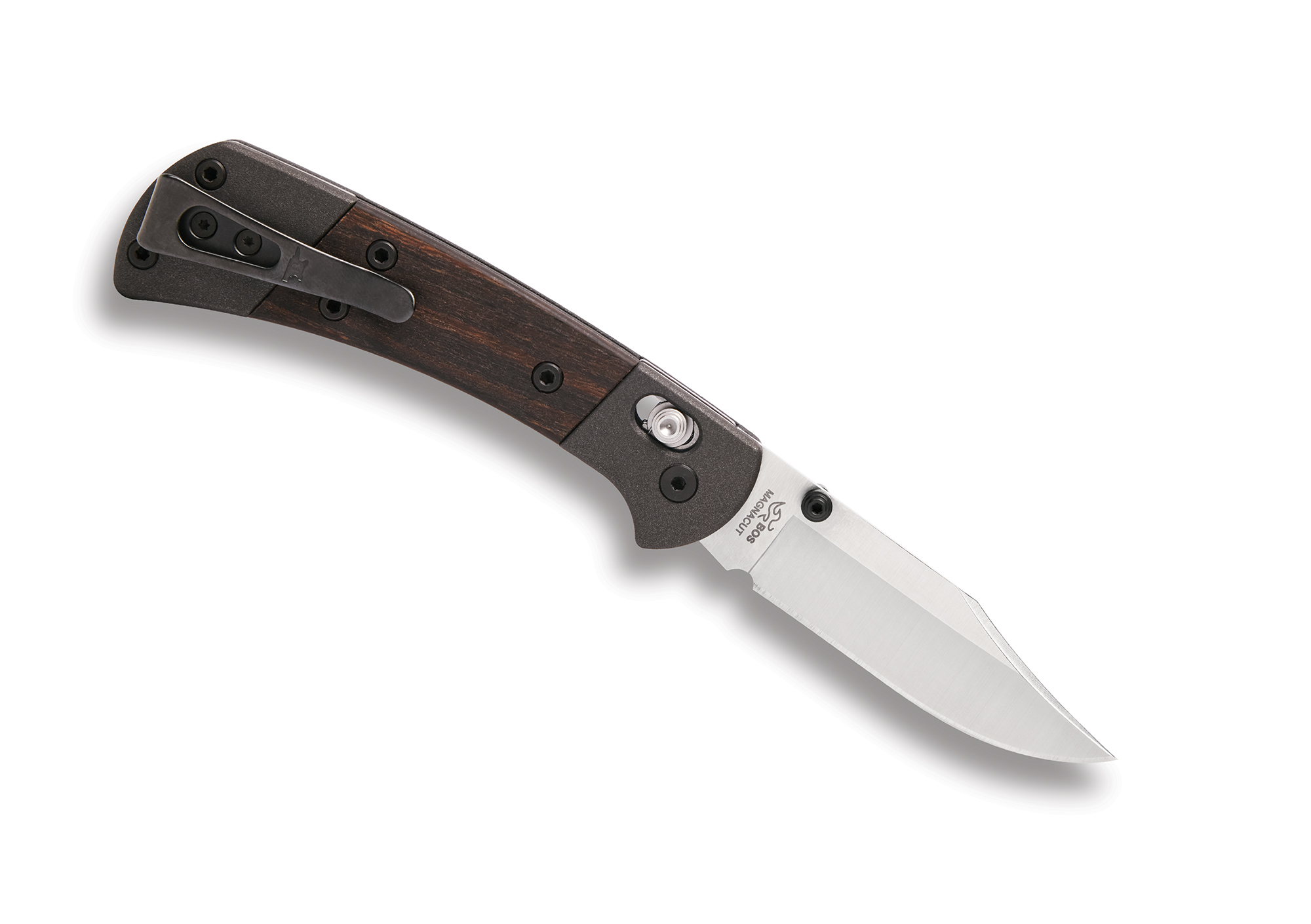 Buck Knives 112 Slim Ranger Folding Knife Crossbar Lock, 3" MagnaCut Satin Blade, Macassar Ebony Scales, Aluminum Bolsters W/Pocket Clip - Image 2