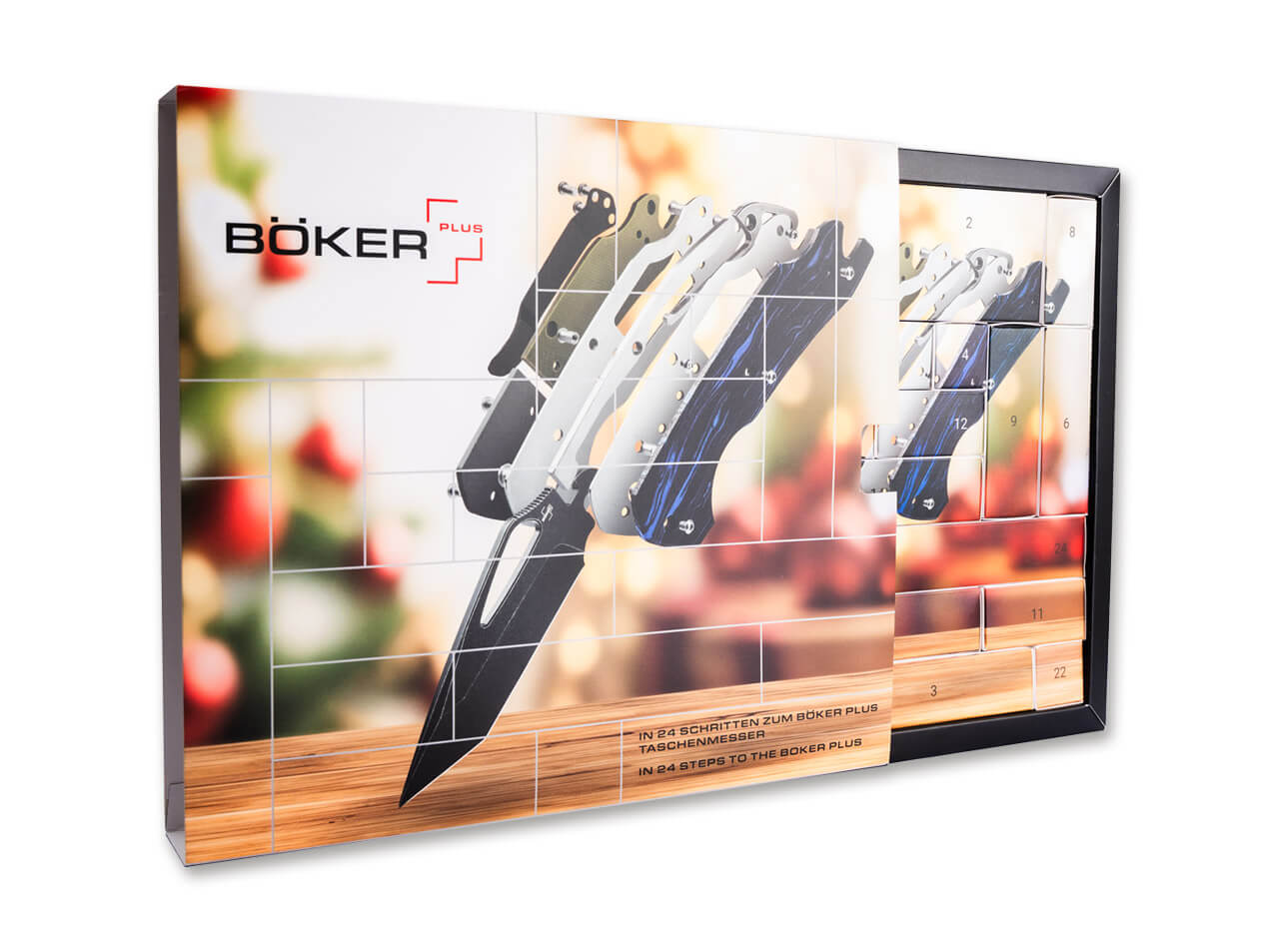 Boker Plus 2026 Advent Calendar EDK (Every Day Knife) Crossbar Lock Folding Knife, 3.07" Tanto Blade, Pocket Clip (Limited Edition) - Image 7