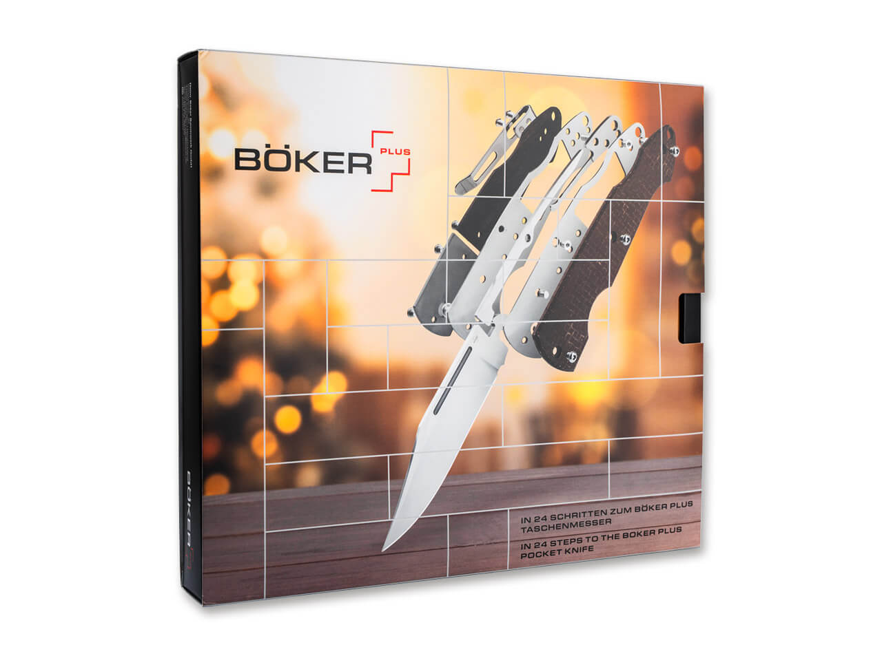 Boker Plus 2026 Advent Calendar Gentleman's Back Lock Folding Knife, 3.23" Clip Blade, Pocket Clip (Limited Edition)