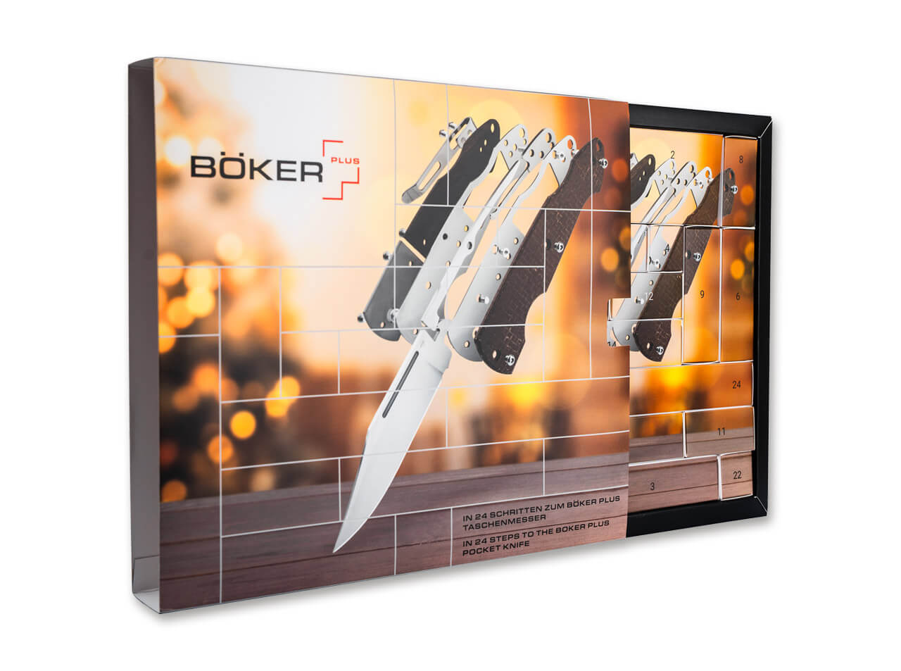 Boker Plus 2026 Advent Calendar Gentleman's Back Lock Folding Knife, 3.23" Clip Blade, Pocket Clip (Limited Edition) - Image 2
