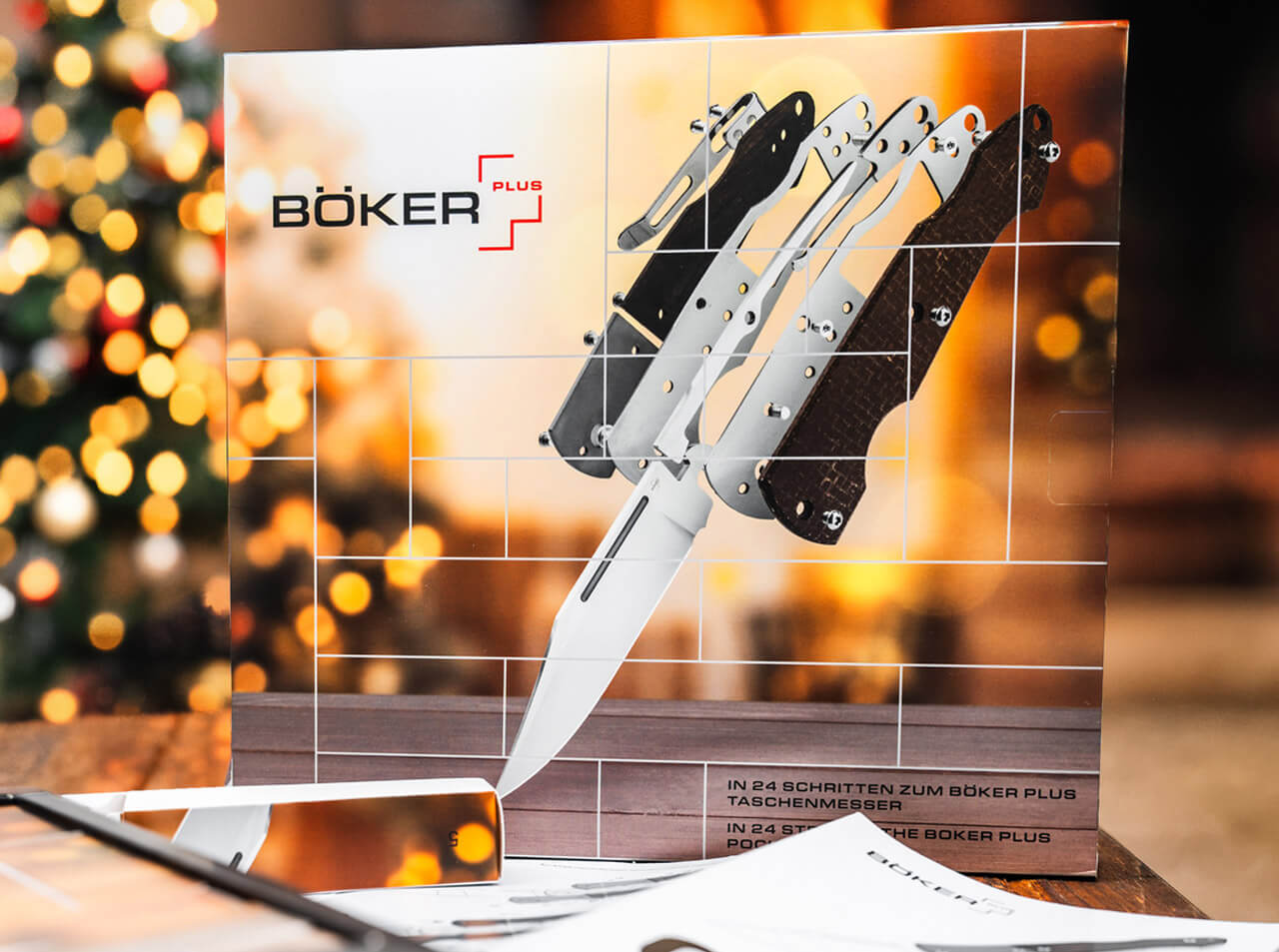 Boker Plus 2026 Advent Calendar Gentleman's Back Lock Folding Knife, 3.23" Clip Blade, Pocket Clip (Limited Edition) - Image 3